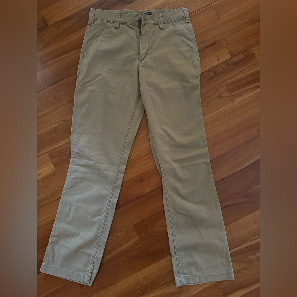 Men’s Carhartt work pants, rugged flex, canvas
